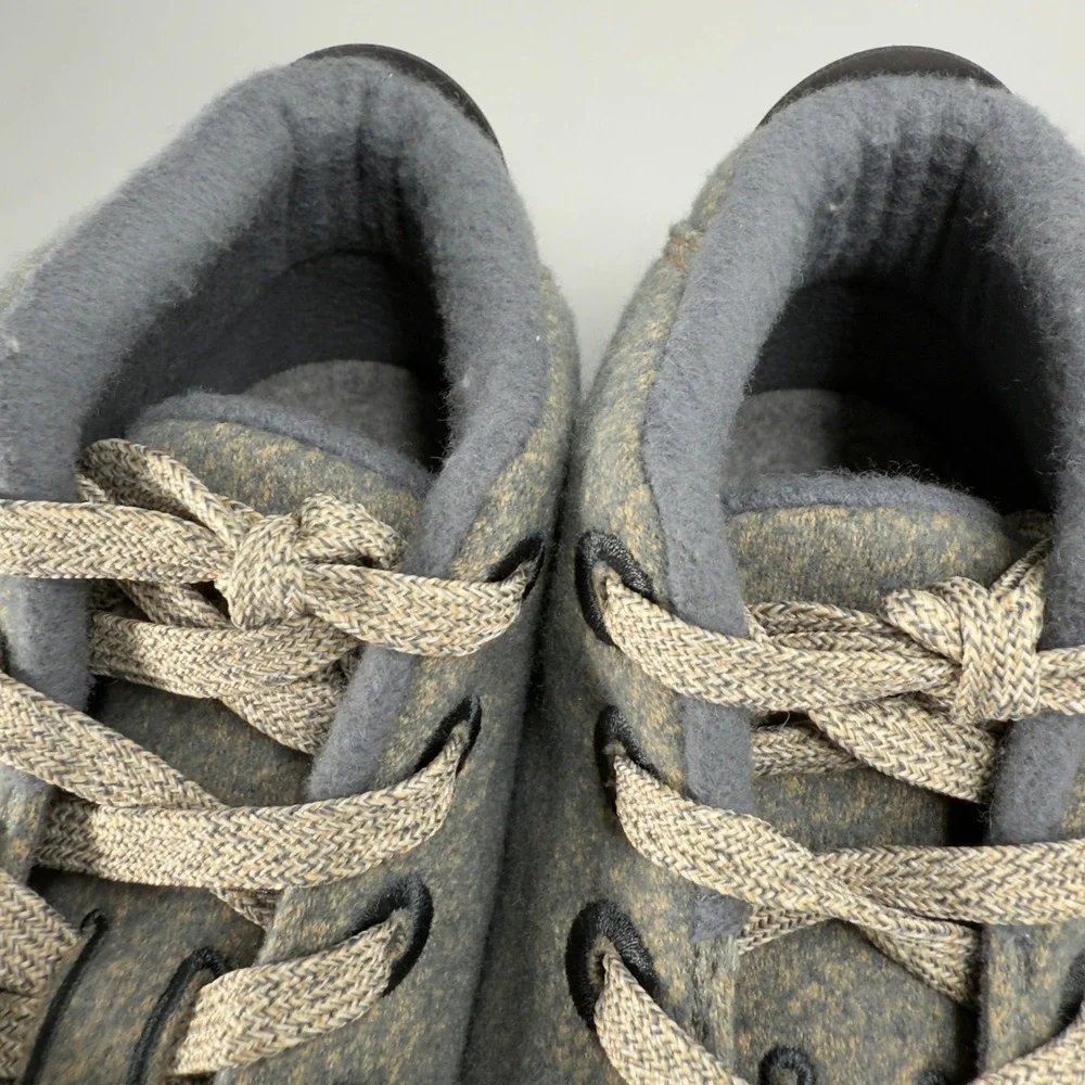 Allbirds Wool Piper Mids Womens 10 Sneakers‎ Gray Blue White Lace Up Shoe